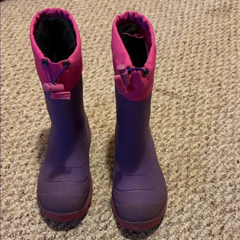Kamik girls size 2 Purple and Pink Boots